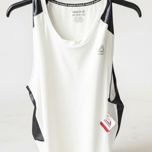 Big And Tall 2X Reebok White and Black Men’s Athletic Tank Top